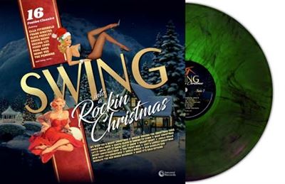 Swing Into A Rockin' Christmas Vinyle Vert Marbré