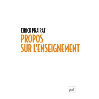 Propos sur l'enseignement - 1