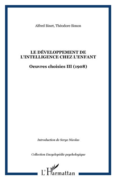Le développement de l'intelligence chez l'enfant