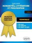 Spécialité Humanités, Littérature et Philosophie. Terminale.