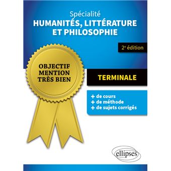 Spécialité Humanités, Littérature et Philosophie. Terminale.