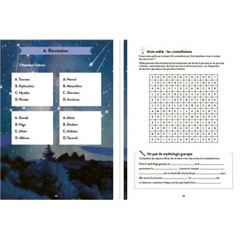 Cahier d'activités du ciel nocturne - Partez à la chasse aux étoiles