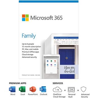 Microsoft 365 Fam Mac/Win English - 1