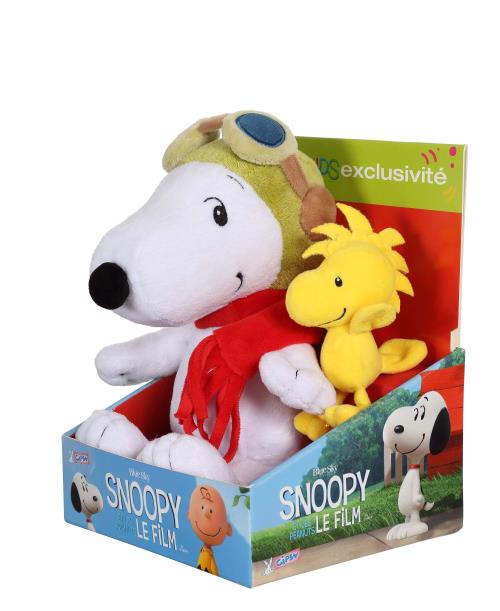 Coffret Duo Peluche Snoopy et Les Peanuts Exclusif Gipsy