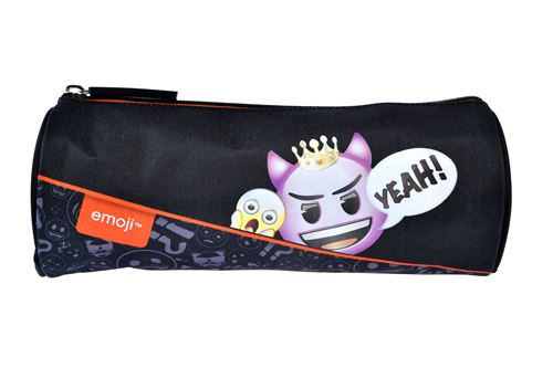 Trousse ronde Alpa Emoji Noir