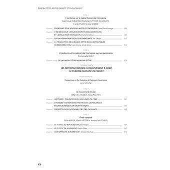 Raison d etre responsabilite et engagement l entreprise au-dela du capitalisme