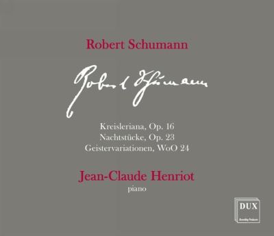 KREISLERIANA/NACHTSTÜCKE/GEISTERVARIATIONEN