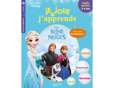 Je joue et j'apprends Reine des Neiges 3-4 ans