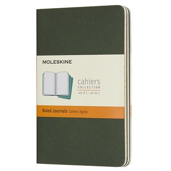 Set de 3 cahiers format de poche à pages blanches Moleskine Marron Kraft -  Autres Cahiers Feuilles et Bloc-notes - Achat & prix