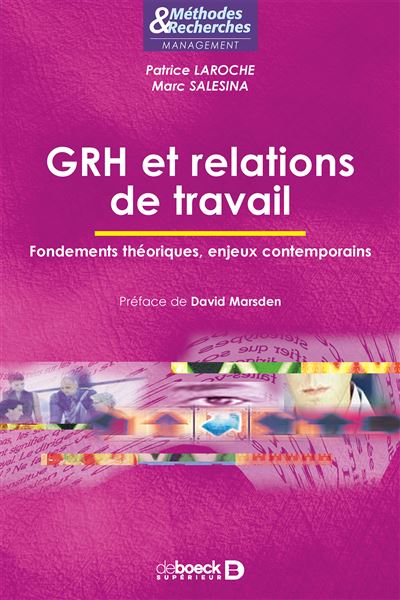 GRH et relations de travail - Patrice Laroche - broché