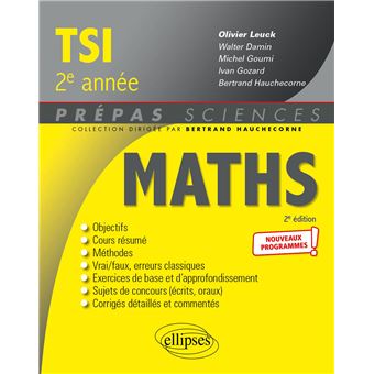 Mathématiques TSI-2 - Programme 2022