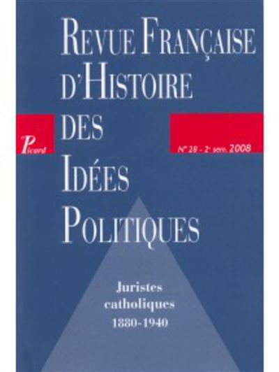 Juristes catholiques : 1880-1940