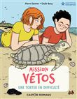 Une tortue en difficulté
