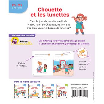 Histoires à lire ensemble Chouette et les lunettes PS-MS
