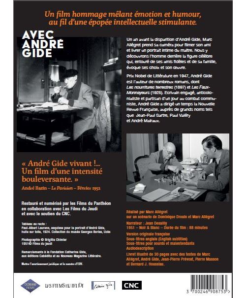 Avec André Gide DVD - Marc Allégret - DVD Zone 2 - Achat & prix | fnac