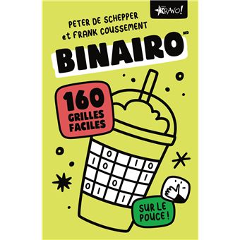 Binairo sur le pouce 160 grilles faciles