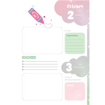 Mon agenda licornes 2021-2022
