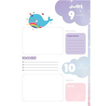 Mon agenda licornes 2021-2022