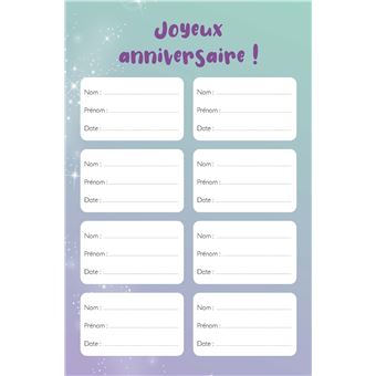 Mon agenda licornes 2021-2022