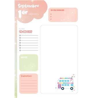 Mon agenda licornes 2021-2022
