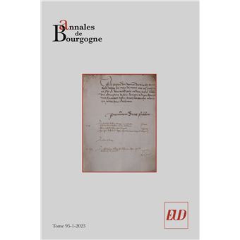 Annales de Bourgogne - Vol. 95-1-2023