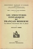 Les Structures syntaxiques du français moderne