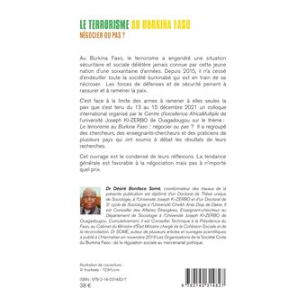 Terrorisme au Burkina Faso négocier ou pas ?