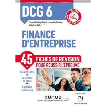 DCG 6 Finance d'entreprise - Fiches de révision