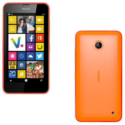 Nokia Lumia 635 - 4G smartphone - RAM 512 Mo / Mémoire interne 8 Go - microSD slot - Écran LCD - 4.5\