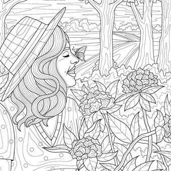Papillons livre de coloriage anti-stress pour adulte