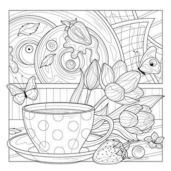 Papillons livre de coloriage anti-stress pour adulte