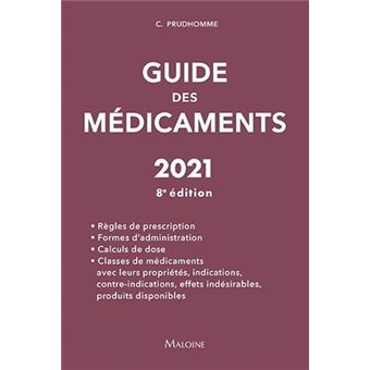 Guide des medicaments 2021, 8e ed.