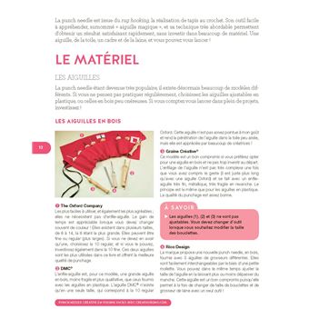 Punch needle créative en volume - Un livre pour tout savoir, pratique et accessible à tous