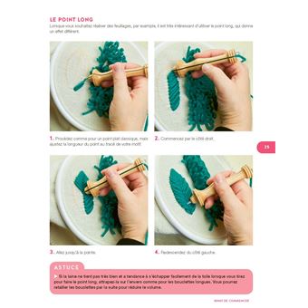 Punch needle créative en volume - Un livre pour tout savoir, pratique et accessible à tous