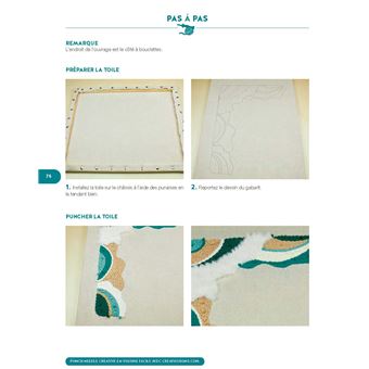 Punch needle créative en volume - Un livre pour tout savoir, pratique et accessible à tous