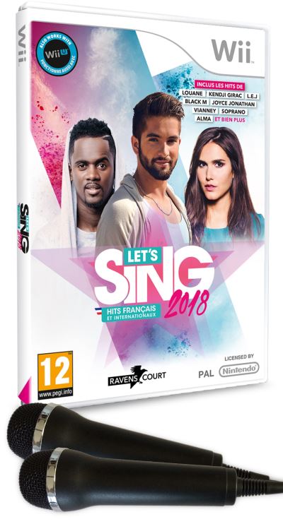Let's Sing 2018 Nintendo Wii + 2 microphones