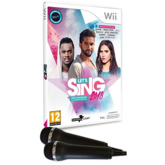 het is mooi band Plotselinge afdaling Let's Sing 2018 Nintendo Wii + 2 microphones voor - Games - Fnac.be