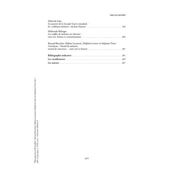 Résurgences conflictuelles