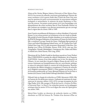 Résurgences conflictuelles