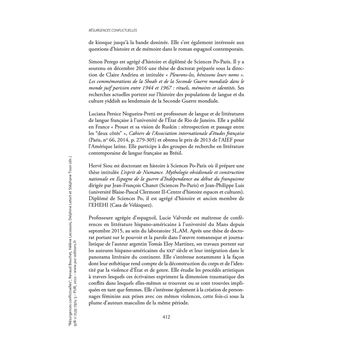 Résurgences conflictuelles