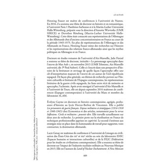 Résurgences conflictuelles