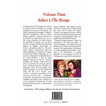 Veloma Tana. Adieu à l'Île Rouge