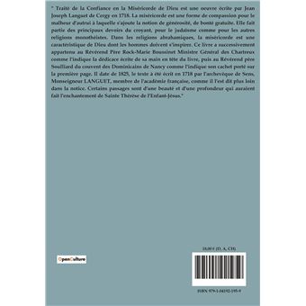 Traité de la Confiance en la Miséricorde de Dieu