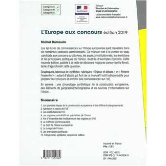 L'Europe aux concours - Institutions politiques