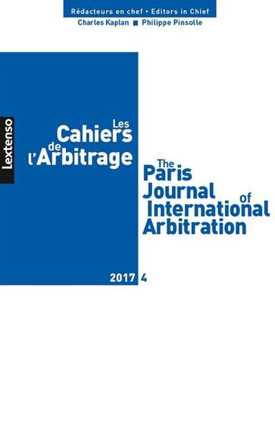Les cahiers de l arbitrage n 4-2017