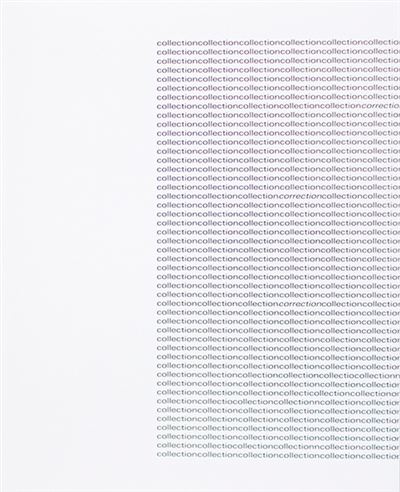 Collection, correction - Andrew James Paterson - broché