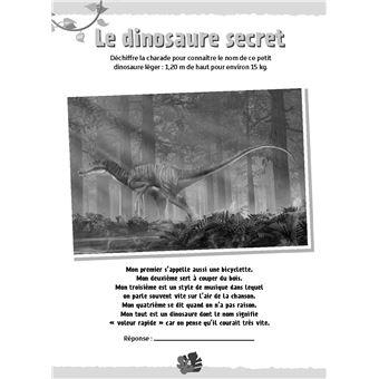 Bloc jeux - Défis nature - Les dinosaures - 7+