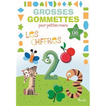 Les chiffres - Grosses gommettes