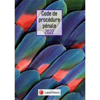 Code de procedure penale 2022 jaquette plumes