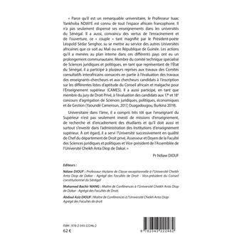 Le droit africain à la quête de son identité